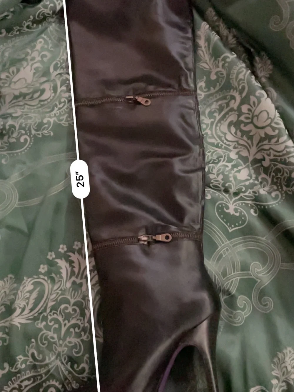 Toi et Moi Black Leather Over-the-Knee Stiletto Boots